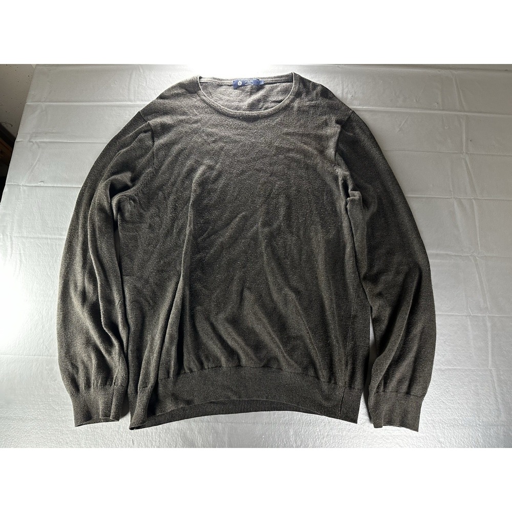 J Crew Cashmere Blend Sweater Mens Large Gray Crewneck Pullover - Picture 4 of 13